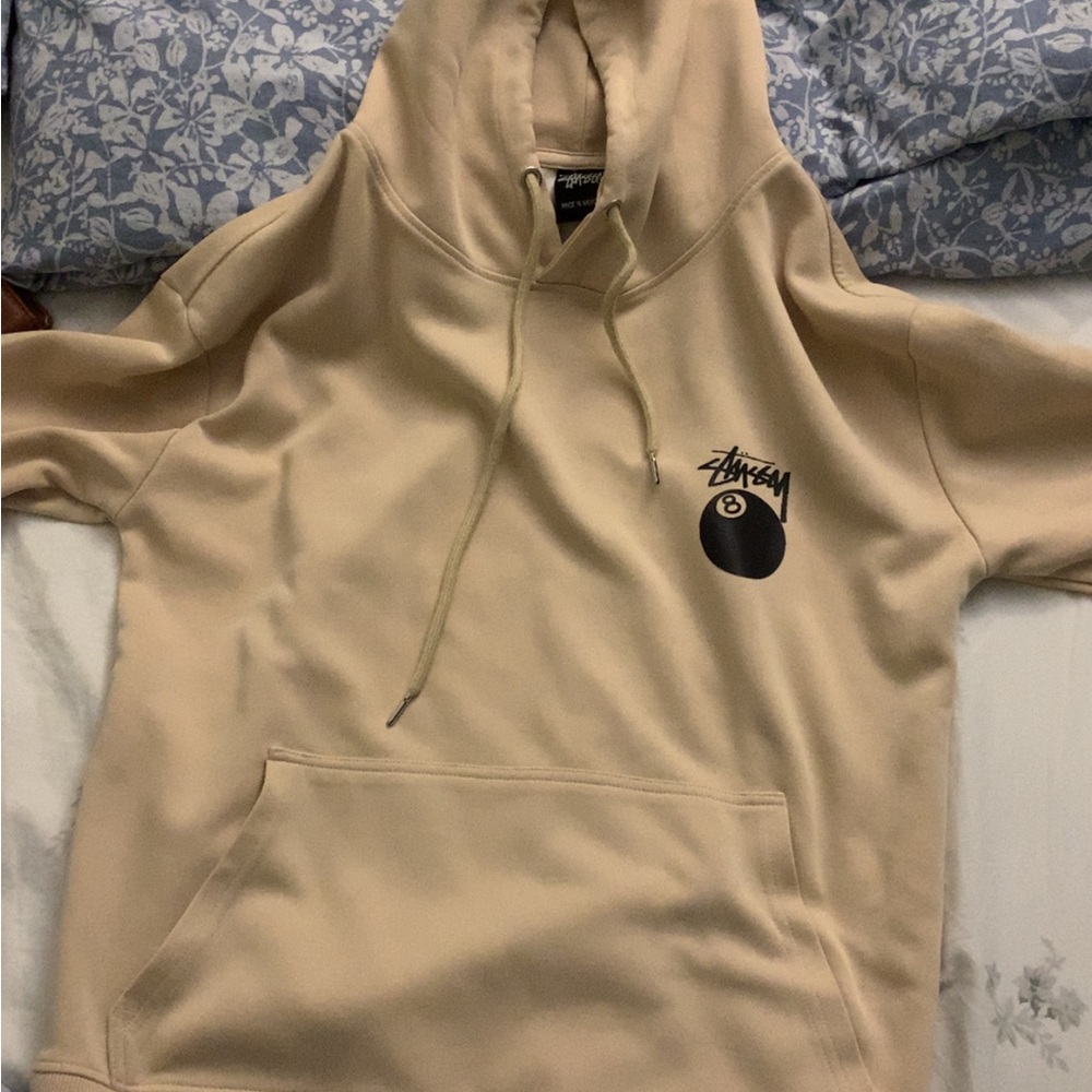 Stussy 8 ball beige hoodie Size M